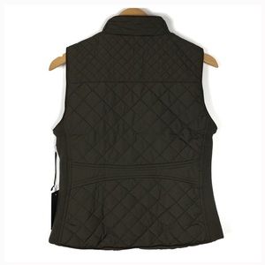 Jackets & Coats - Olive Green Quilted Vest Jackets & Coats - Olive Green Quilted Vest